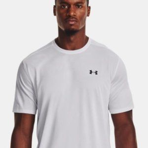 UnderArmour Heat Gear Short Sleeve Men's T-shirt, Front Side, Black Logo